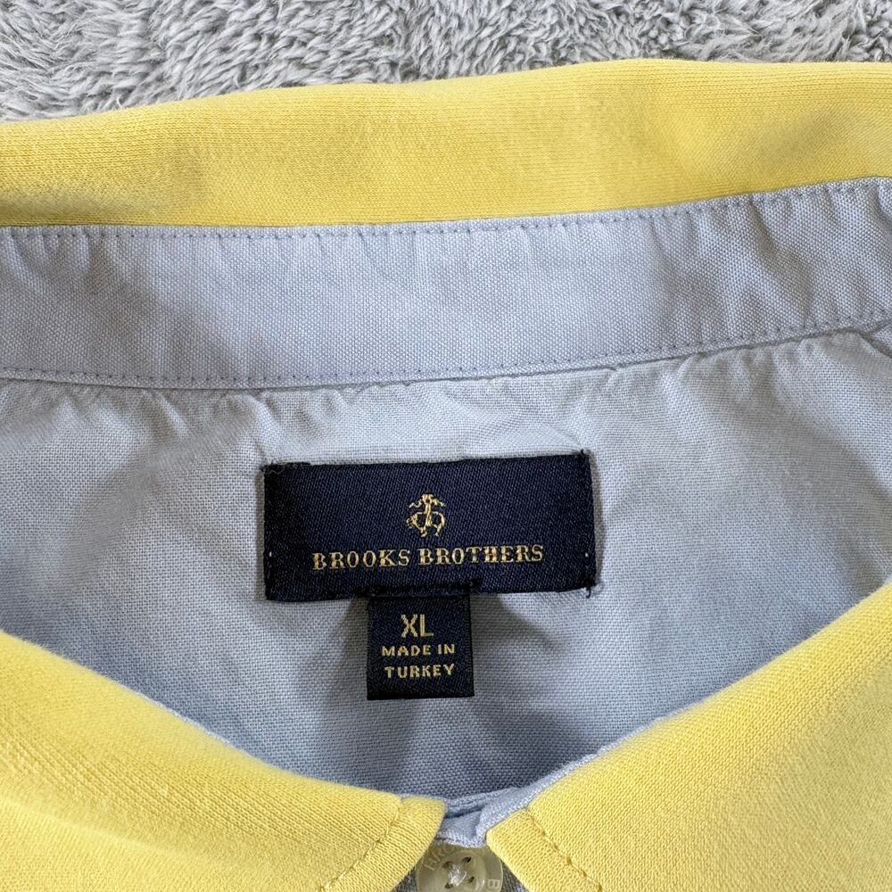 Brooks Brothers Polo Shirts Yellow & Blue Lot of 2 Embroidered Size XL - Picture 4 of 10